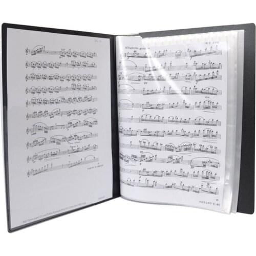 50 Pages Multi-layer Music Score Coil Folder Practice Piano Paper Sheets Document Storage Organizer