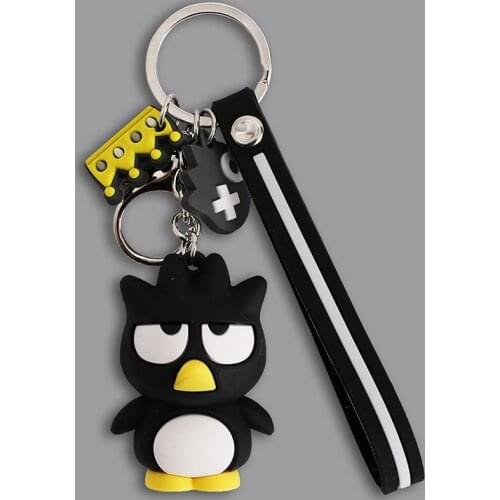Cartoon Cute Cat Penguin frog Doll Keychains Women Girls Charm Bags key chain Accessories Pendant Car New Key ring