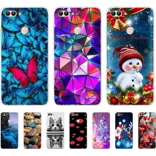 For Huawei P Smart 2018 5.65 inch Case Silicone Soft Back Cover TPU Case For Huawei P smart FIG-LX1 Case Coque Phone Case bag