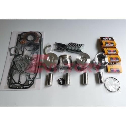 For YANMAR 4TNE106T 4TNE106-T rebuild kit connecting rod + water pump oil pump