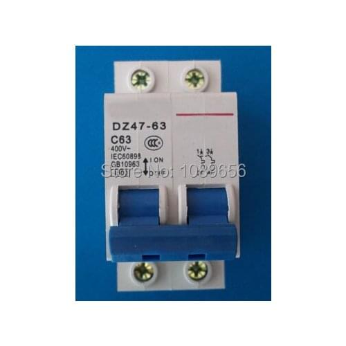 DZ47 2P 63A Circuit breaker AC MCB safety breaker C Type C45