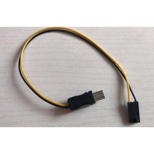 USB 90 Degree Connector to AV Video Realtime Output Cable For FPV Hero 3