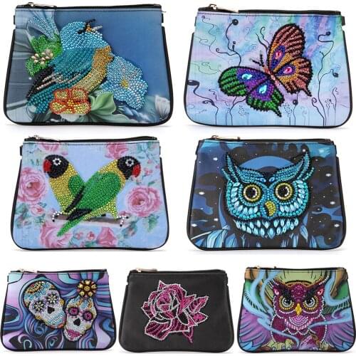 5D DIY Special Shaped Diamond Painting Wristlet Wallet Diamond Painting Embroidery Cross Stitch Wallet For Women Girlfriend Gift