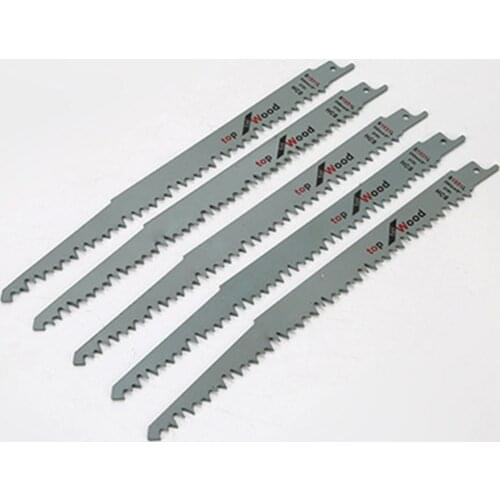 5Pcs Reciprocating Saw Blades For Fast Cutting Straight Cutting Woodworking Saber Saw Blades Jigsaw Blades S1531L