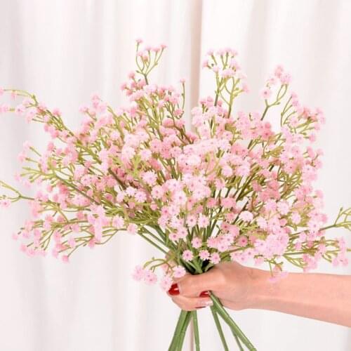 Mini Heads DIY Artificial Baby Breathing Flower Gypsophila Fake Silicone Plants Wedding Party Decor Home Flower Arrangement