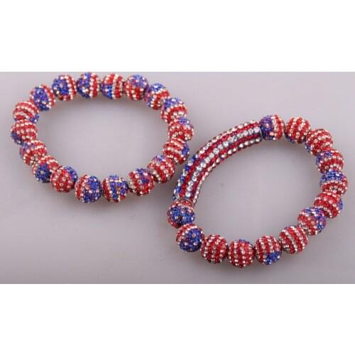 MOODPC fashion ladies USA ball cross bracelet Bracelet Bangle