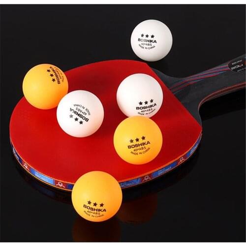 BOSHIKA Table Tennis 40+ABS New Material Resistant Yellow And White High Quality Ping Pong Balls