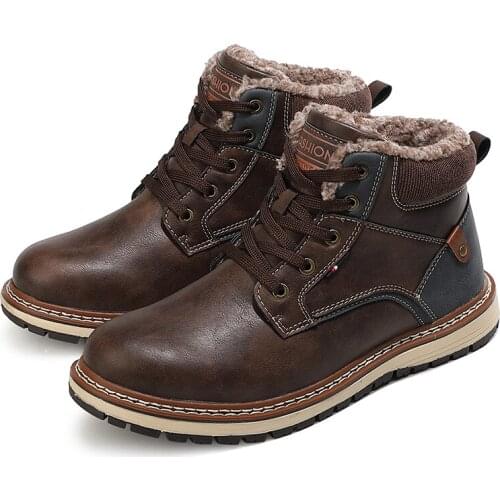 Hiking Shoes Men Winter Mountain Climbing Trekking Boots Top Quality Outdoor Fashion Casual Snow Boots Mens Sneakers