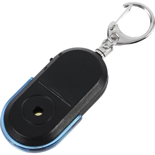 Portable Size Old People Anti-Lost Alarm Key Finder Wireless Useful Whistle Sound LED Light Locator Finder Keychain