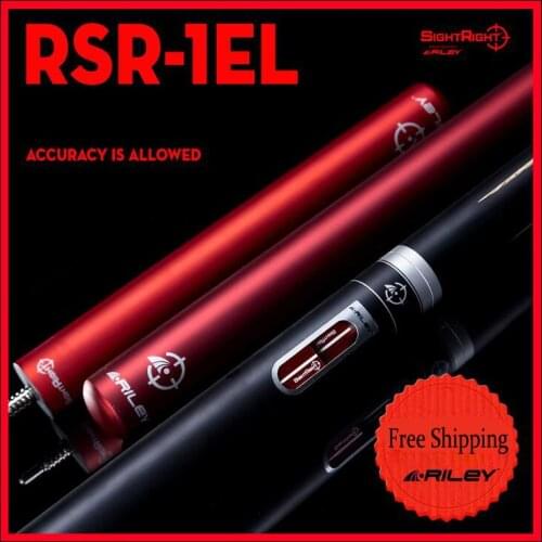 RILEY RSR-1EL Snooker Cue 9.5mm Deer Tip Professional Ashwood Shaft African Rosewood Butt High-end Billiards with 2 Extensions