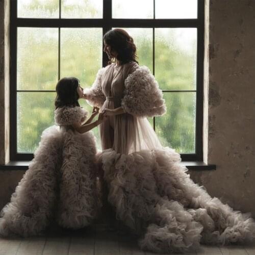 Luxury Ruffles Maternity Dress For Photo Shoot Pregnancy Long Women Dresses Photography Baby Shower Maternity Gowns