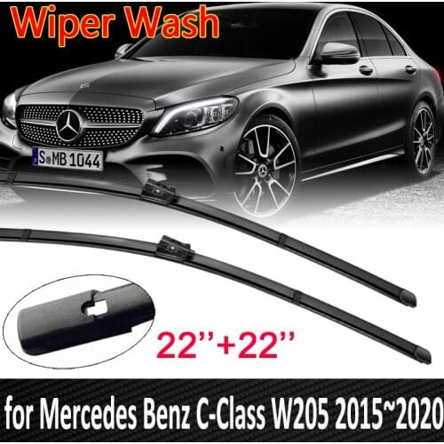 Car Wiper Blades for Mercedes Benz C-Class W205 Windscreen Windshield Wipers Brushes Car Goods C-Klasse C180 C200 C220 C250 C300