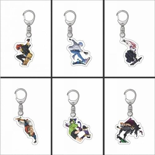 SK8 The Infinity Keychain Miya REKI Cherry Blossom Acrylic Double Side Pendant Keyring Fans Collection