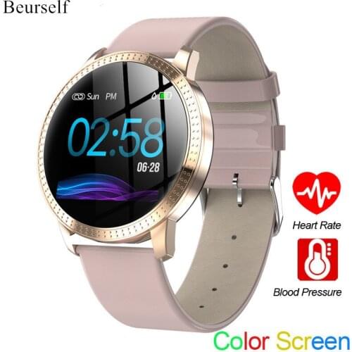 Beurself Smart Watches CF18 Android IOS Fitness Tracker Calls Watch Women Men Blood Pressure Smart Bracelet Bluetooth Sport Band