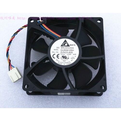 Brand new DELTA 8025 8CM 4PIN PWM for dell 3VRGY QUR0812SH 12V 0.50A cooling fan