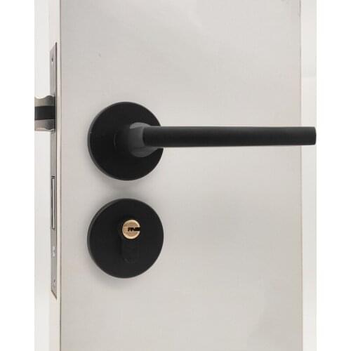 Modern Home Mute Anti-theft Door Locks Aluminum Alloy Interior Door Handle Split Lock Hotel Bathroom Household Hardware Supplies