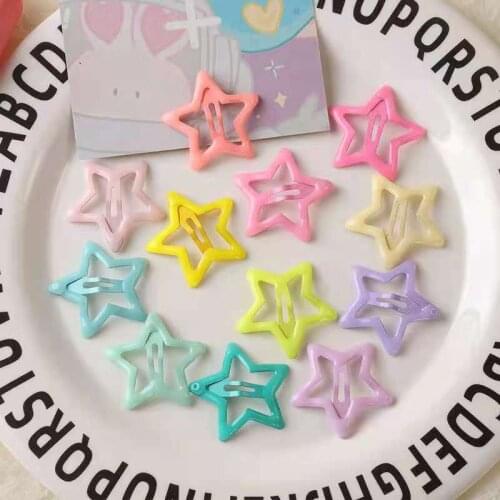 Pet Dog Luminous five-pointed star glue Hairpin 3cm Small Puppy Cat Hair Clips Pet Hair Accessories Dog Hair Grooming