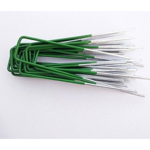 U-shaped Fixing Nail Galvanized Steel Sturdy Durable Garden Safety Nails for Fixing Landscape Grass Easy to Install reusable