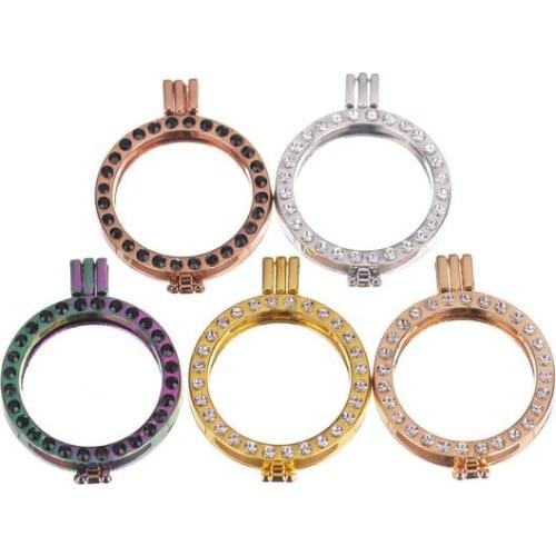 High grade 35mm coin holder with rhinestone all around matched with 33mm coin disc