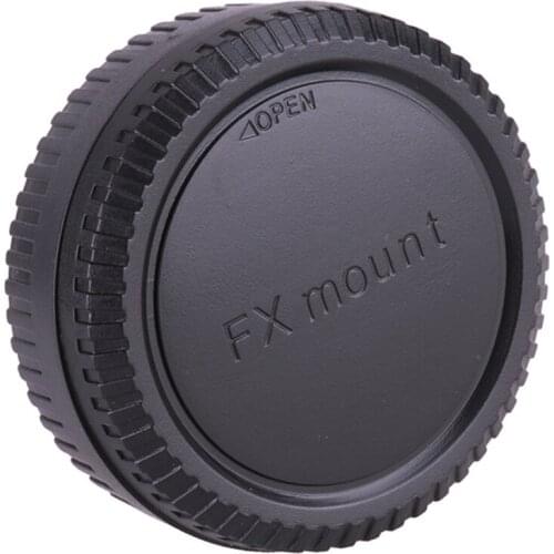 Rear Lens Body Cap Camera Cover Anti-dust Protection Plastic Black for Fuji Fujifilm FX X Mount
