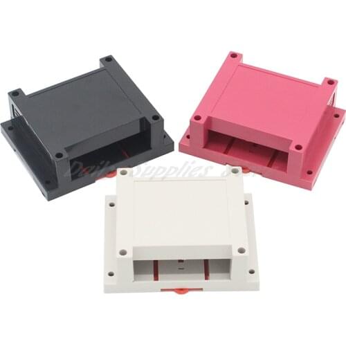 1pcs 115x90x40mm Plastic PLC industrial control box Power supply housing Rail type housing Instrument junction box Over-line box