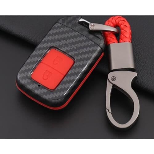 2019 ABS Carbon Fiber&Silicone Car Key Case For Honda Accord Civic 10th Gen JADE VEZEL CRIDER CRV 360 Degree Protection