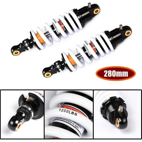 2x DNM 11" 280mm 1200LBS Motorcycle Rear Shock Absorber Air Suspension for BMW Honda Pit Bike 125cc 140cc 150cc