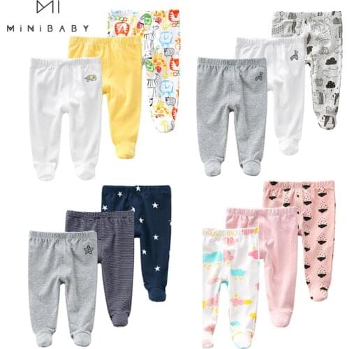 3pcs/newborn Clothing Spring And Autumn Baby Pantyhose For Baby Girls & Boys Cartoon Sock Cotton Pure Color Home Wear Baby Sock