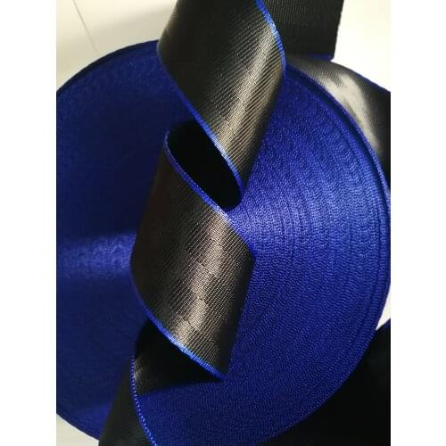 30Meter black-blue Doublecolor Car Seat Belt Webbing Universal Car Personalized Modification Seat Belt Webbing Car Accessories