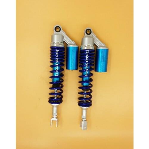 8mm spring 390mm motorcycle REAR AIR/NITROGEN CELL SHOCK ABSORBERS fork for Honda Yamaha suzuki kawasaki atv BLUE&SILVER