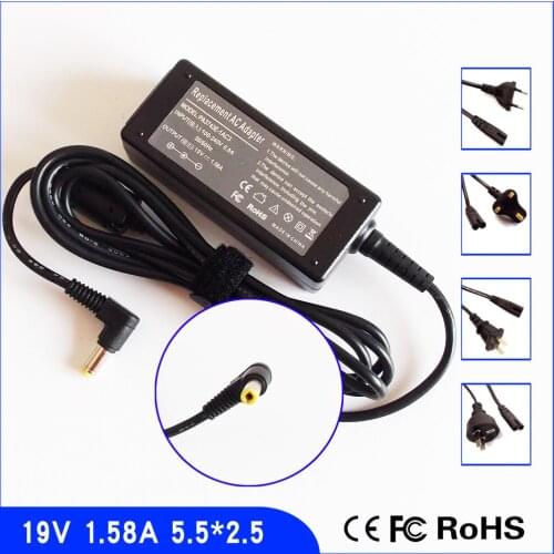 19V 1.58A Laptop Ac Adapter Power SUPPLY + Cord for Toshiba PA-1300-04 PA3743E-1AC3 PA3922U-1ACA