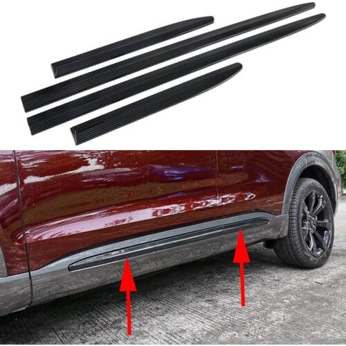 Door Side Body Decor Cover Trim Fit For Ford Explorer 2020-2021 Accessories Carbon Fiber Stripes