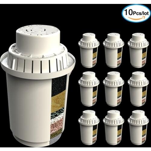 3.5L Alkaline Mineral Water Filter, Kettle Filter, Activated Carbon Filter, Removal of Heavy Metals and Scale, 10 pieces