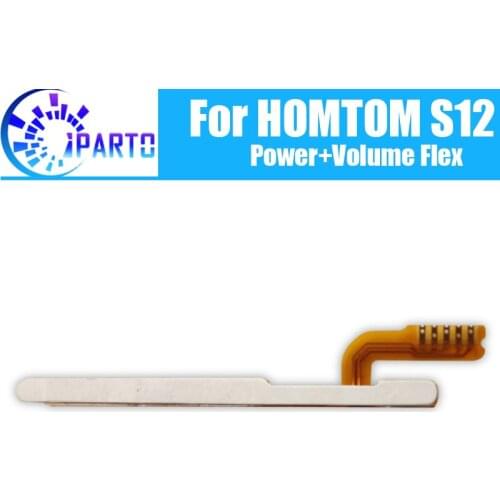 HOMTOM S12 Side Button Flex Cable 100% Original Power + Volume button Flex Cable repair parts for HOMTOM S12