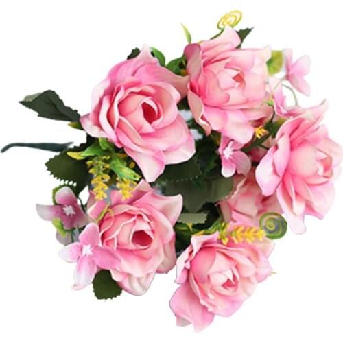 Artificial Gardenia Flowers Lifelike Multi-purpose Colorfast Faux Silk Decorative Flower Fake Floral Home Decoration