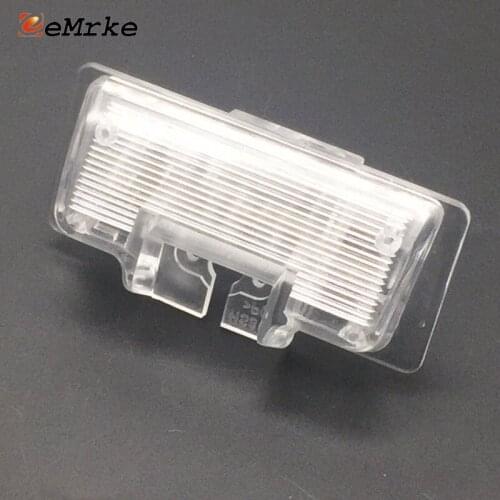 EEMRKE Car Rear View Camera Bracket License Plate Lights Housing Mount for Nissan Sentra B17 G11 2008-2019 Sentra ZA BR SL SR SR