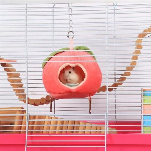 Hamster Bed Guinea Pig House Pet Bed Mouse House Small Animal Winter Warm Rat Hammock Pet Cage For Hamster Rodents Accessories