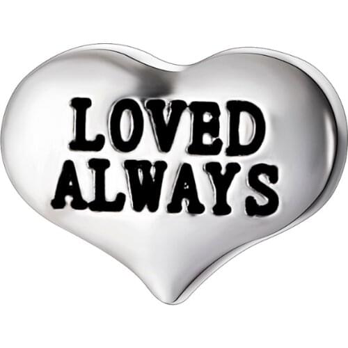 Best quality 10pcs LOVED ALWAYS floating charms for glass locket Min amount $15 per order mixed items, FC-972