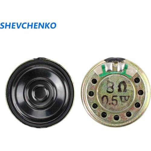 SHEVCHENKO 2pcs 20mm Toy Speaker Thickness 3.3mm Inner Magnetic Slim Speaker Output Power 0.5W 8OHM Audio Accessories DIY