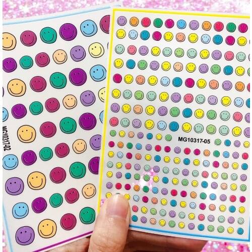Cartoon Smiling face 3D Back glue Nail decal Nail sticker Nail decoration Nail art Nail ornament HL120