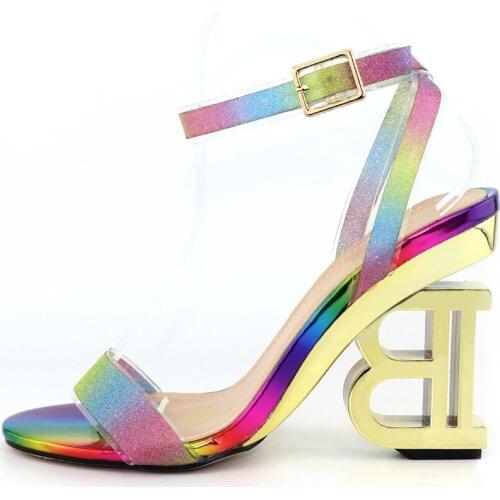 Rhinestone Women Wedding Shoes Elegant Sweet Style for Royal Wedding Party Slingbacks Sandals Women Shoes 2021 Women Shoes