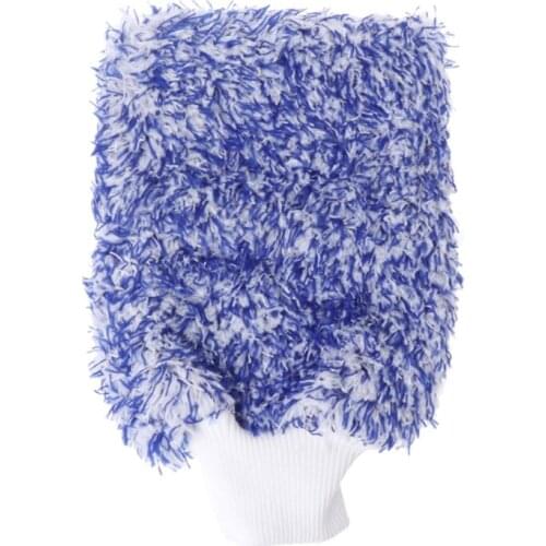 Car Care Glove Plush Soft Microfibre Wash Mitt Microfiber Car Cleaning Detailing F19A
