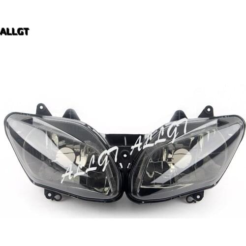 ALLGT Motorcycle Front Headlight Head Lamp For Yamaha 2002 2003 YZF R1 Smoke