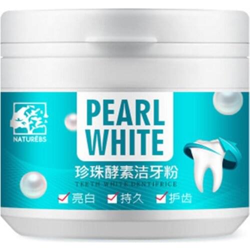 Teeth Whitening Powder Natural Pearl Power Bad Breath Tartar Tea Stains Removing Teeth White Dentifrice