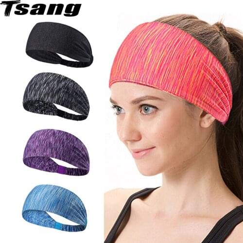 Cycling Yoga Sport Sweat Headband Women Men Elastic NonSlip Sweatband Running Gym Hair Band Yoga Accessories повязка на голову