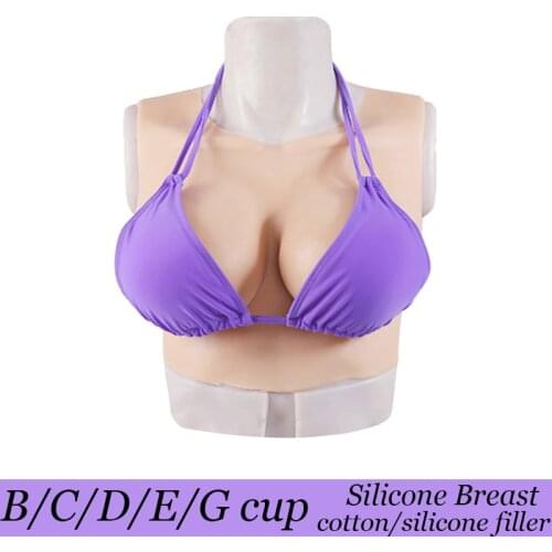 Realistic Silicone Crossdresser Breast Forms Fake Large Boobs for Transgender Drag Queen Cosplay Tits B C D E G Cup