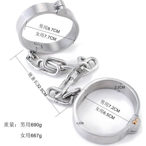 Sex toys couples device ankle cuffs heavy metal bondage sex product adult slave erotic with chastity lock Restrictions sex game