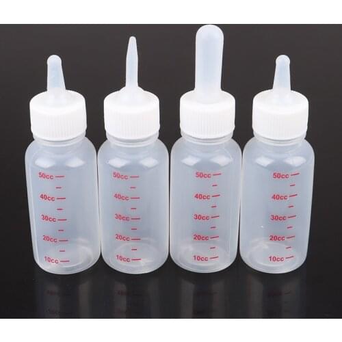 Practical Pet Nurser Nursing Feeding Bottle Kits With Nipples Milk Water Feeding For Kittens Puppy Hamste Silicone