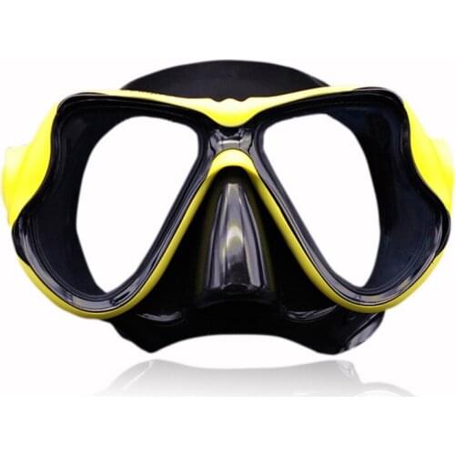Silicone Swimming Goggles Underwater Anti Fog Half Face Nose Clip Glasses Diving Bikini Mask Tempered Glass Lens Snorkel Goggles