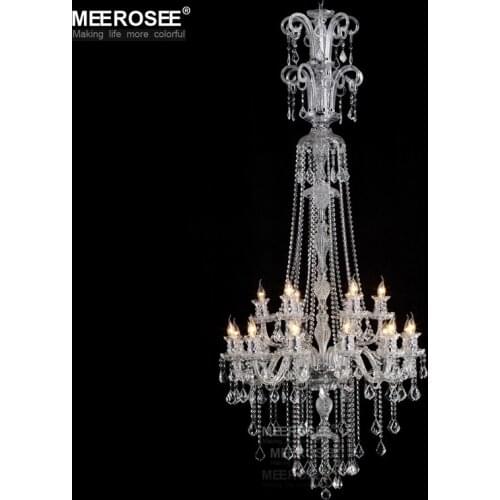 Contemporary Clear Crystal chandelier lights Galaxy Long Cristal suspension lamp Glass lighting fixture 100% Guaranteed lustre